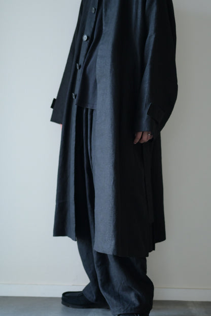 Blanc YM - HEMP OVERSIZE BALMACAN COAT