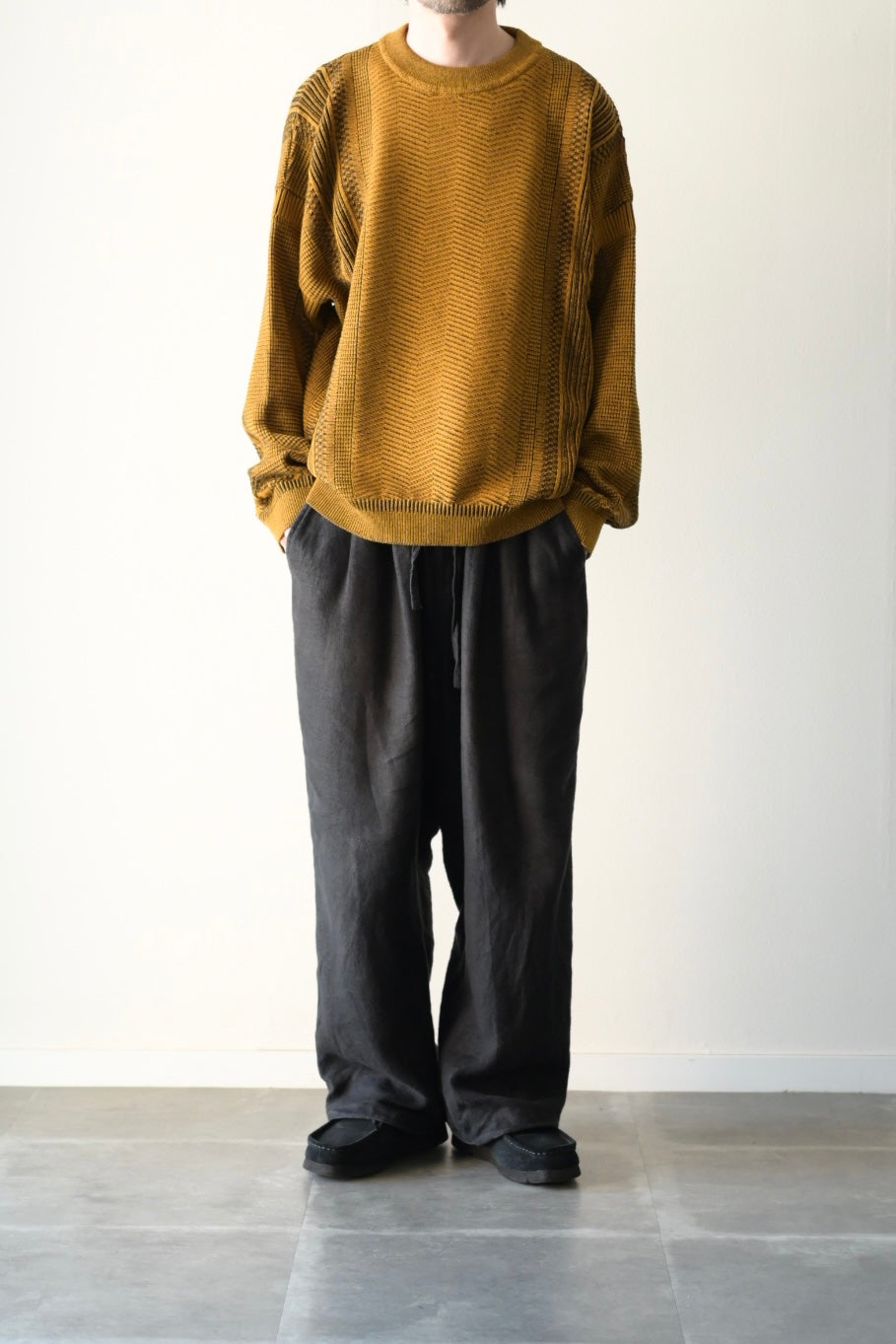 YASHIKI - Yunagi Knit [MUSTARD]