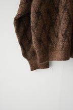 YASHIKI - Ochiba mohair Cardigan [ORANGE]