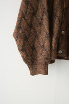 YASHIKI - Ochiba mohair Cardigan [ORANGE]