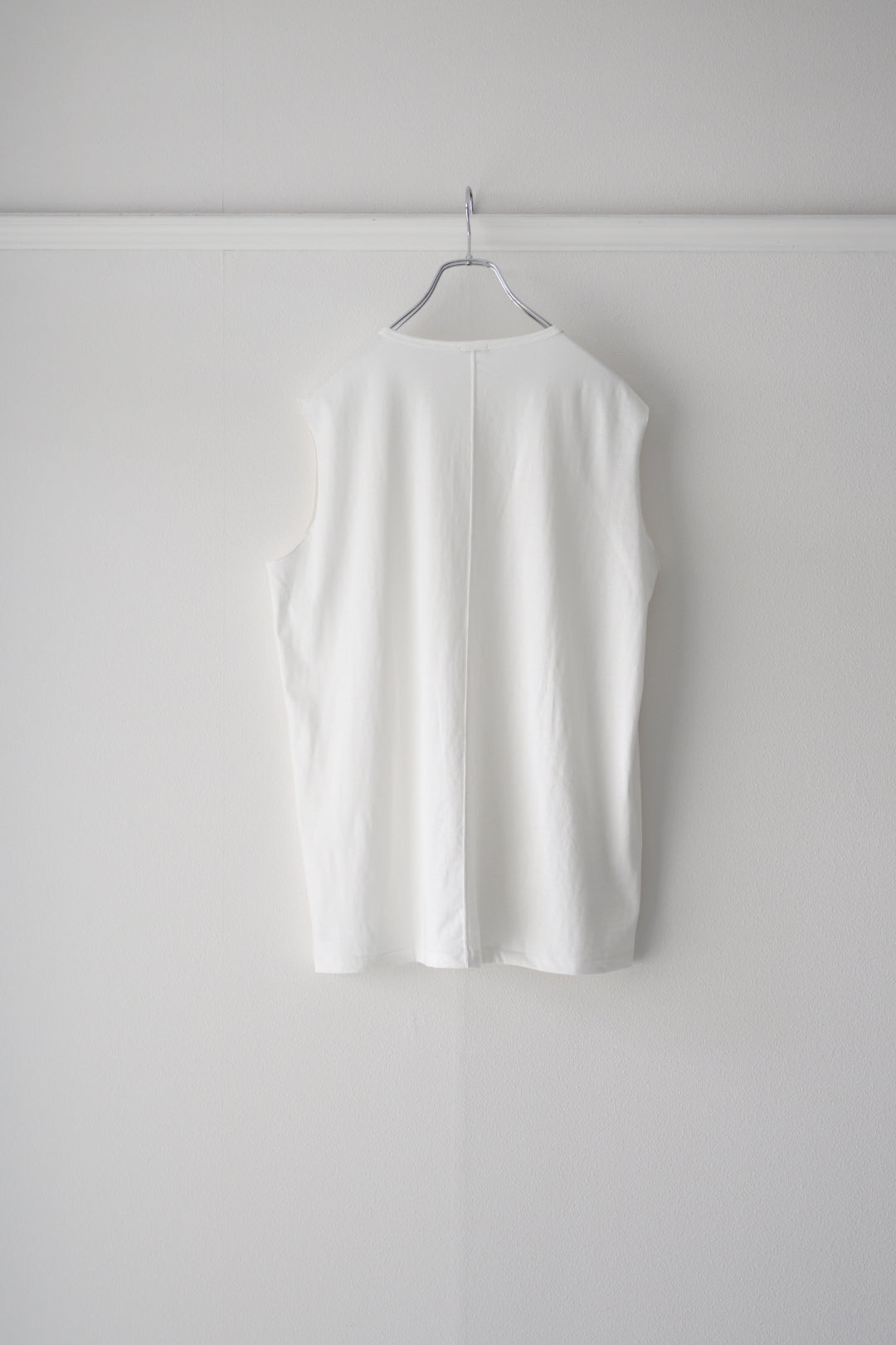 phebus (フィーバス) - COTTON JERSEY SLEEVELESS SHIRT [WHITE]