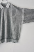 YASHIKI - Kanto Zip Polo [MIX-GRAY]