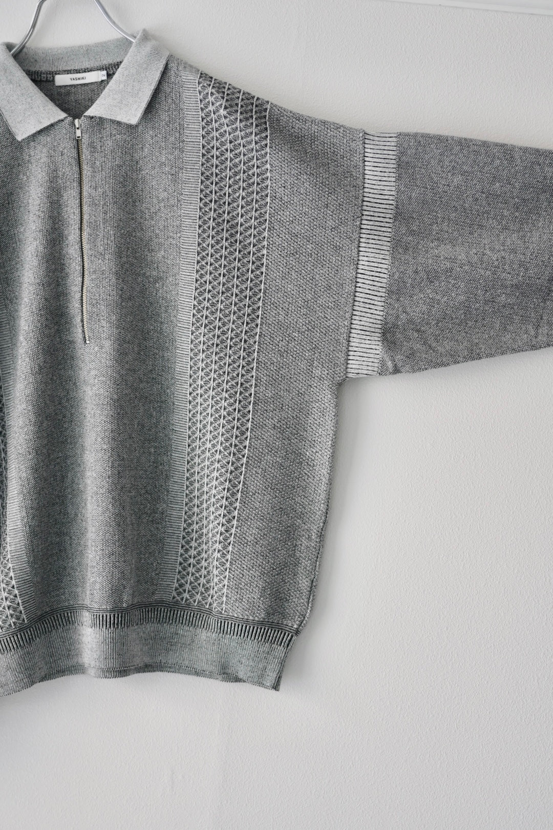 YASHIKI - Kanto Zip Polo [MIX-GRAY]