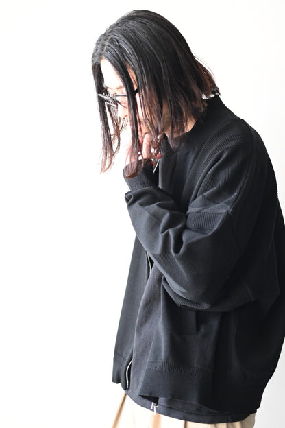 YASHIKI - Seika Knit Blouson [BLACK]