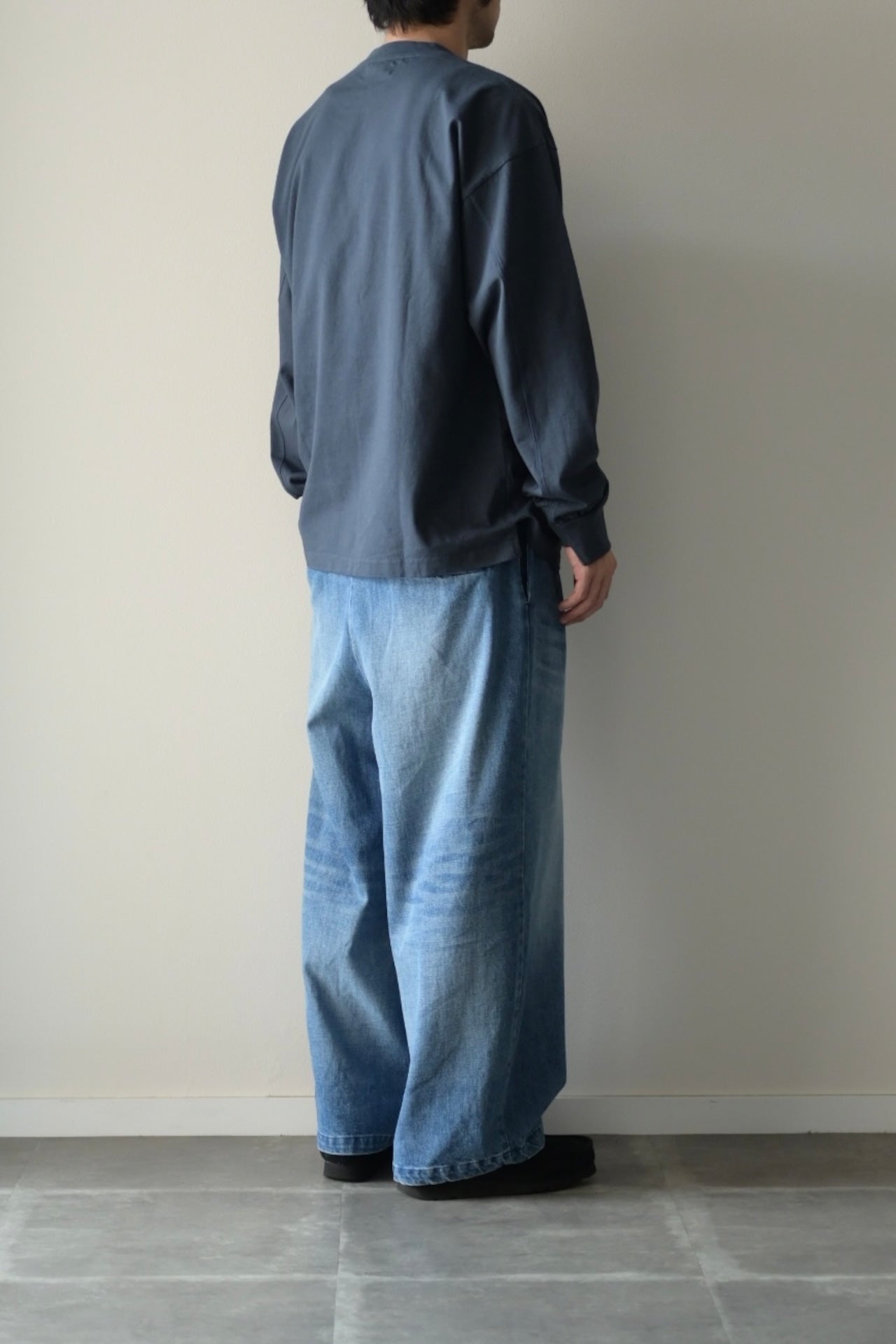wonderland - Stitch L/S T-shirts [CHARCOAL]