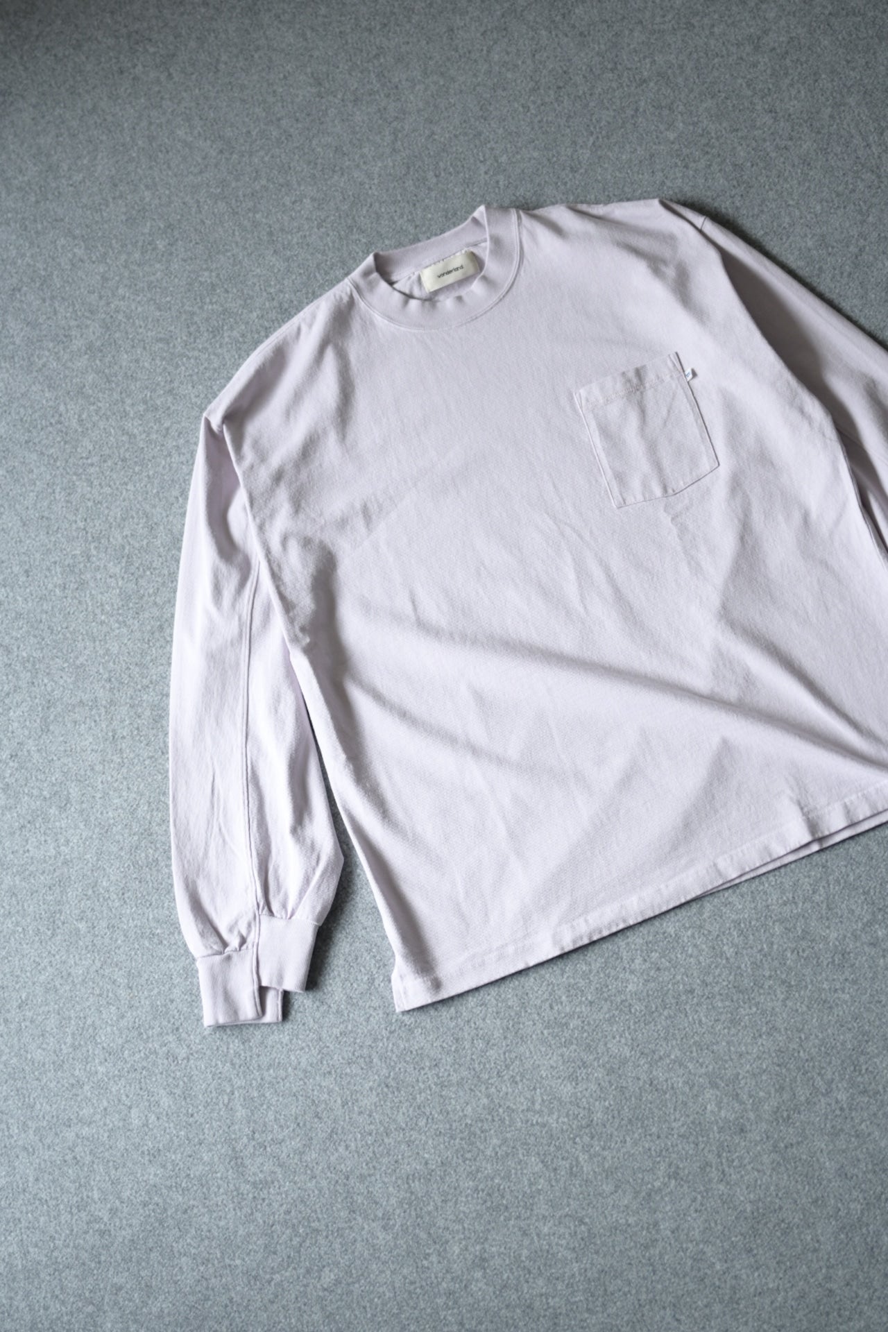 wonderland - Stitch L/S T-shirts [LIGHT GRAY]