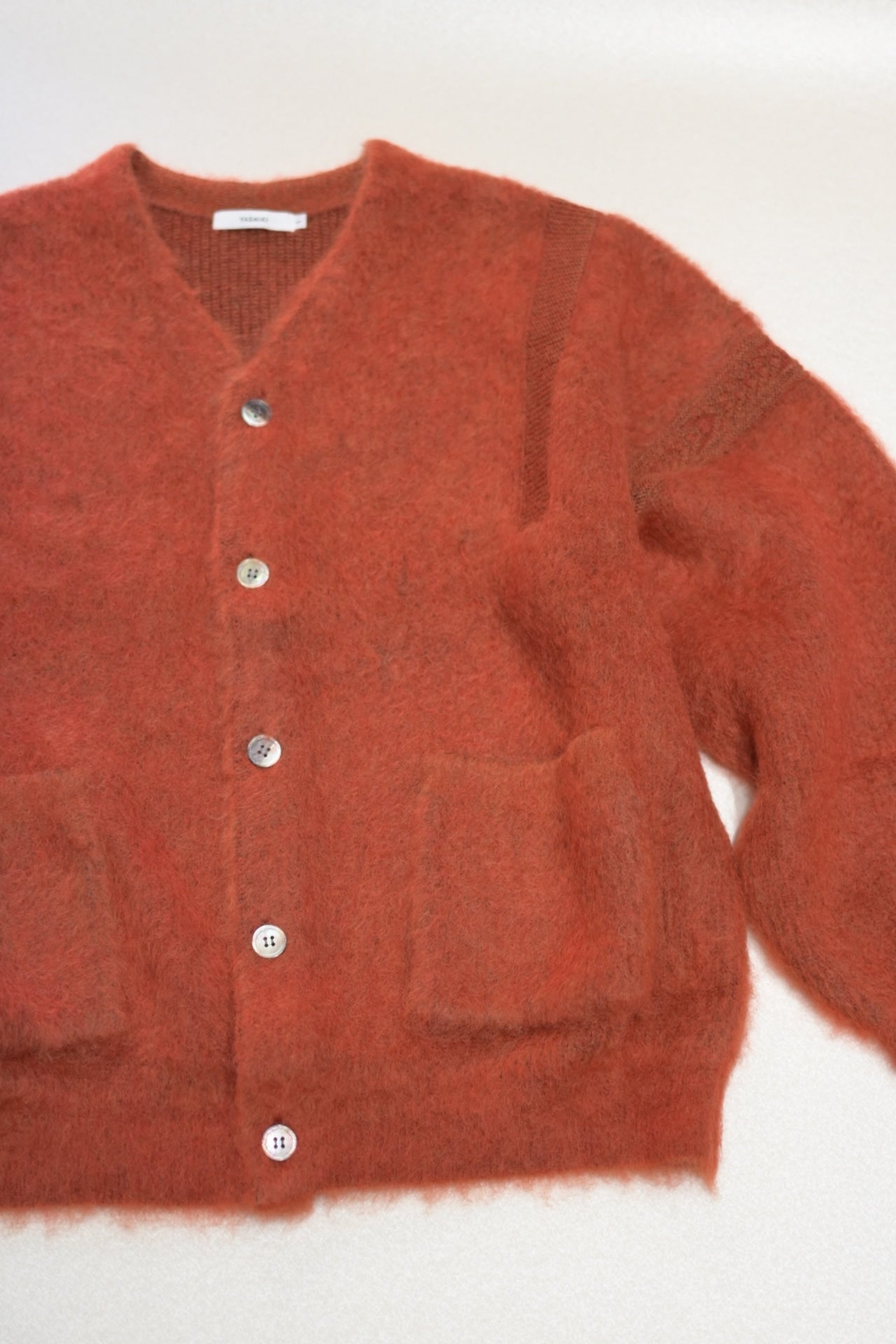 YASHIKI - Akane mohair Cardigan [ORANGE]
