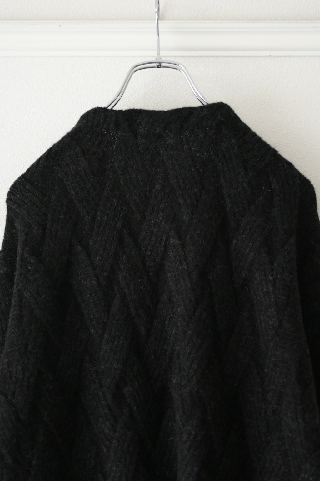 YASHIKI - Ochiba mohair Cardigan [BLACK]