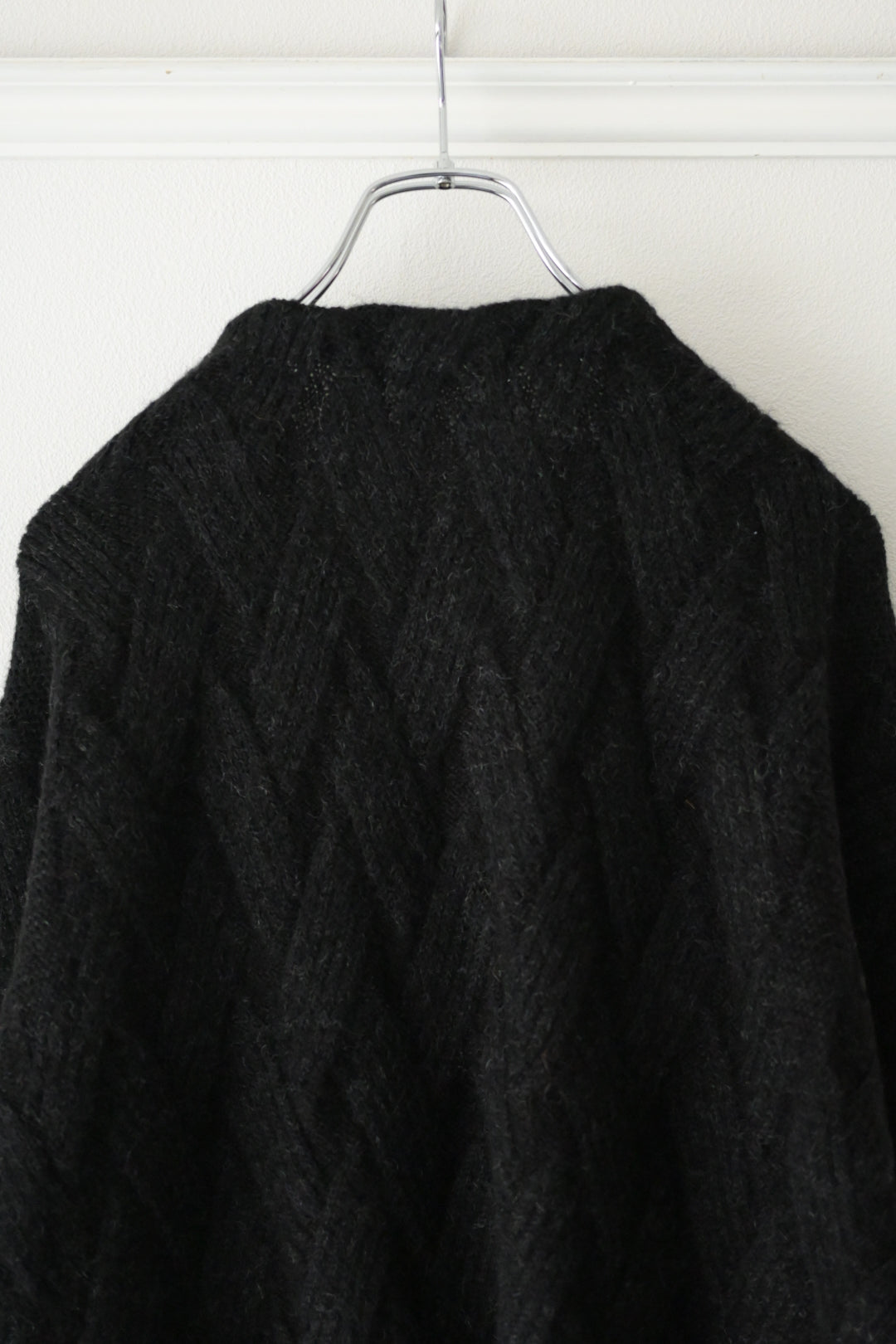 YASHIKI - Ochiba mohair Cardigan [BLACK]