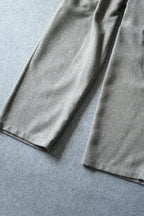 SAYATOMO  - 2-Tack Wide Trousers [GRAY]