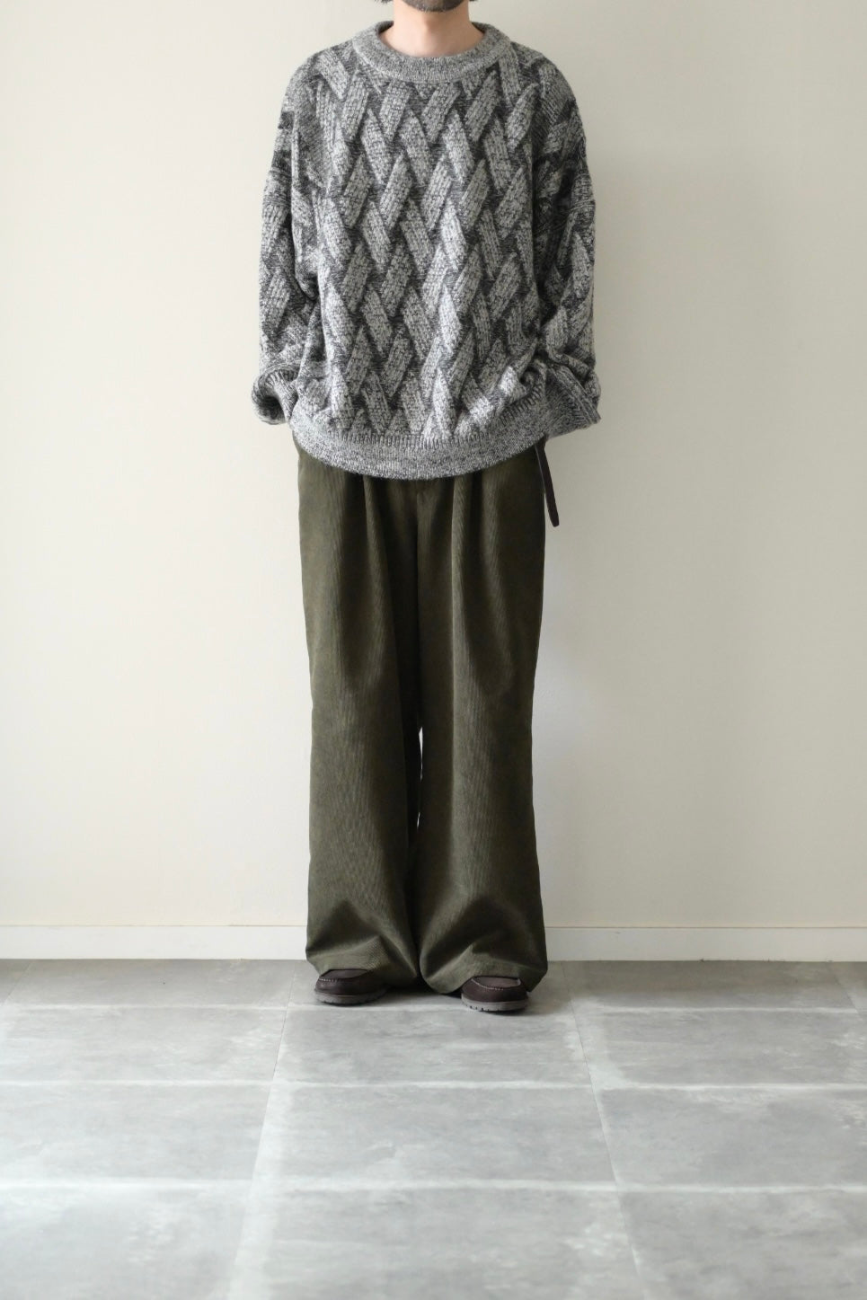 YASHIKI - Ochiba mohair Knit [MIX-GRAY]
