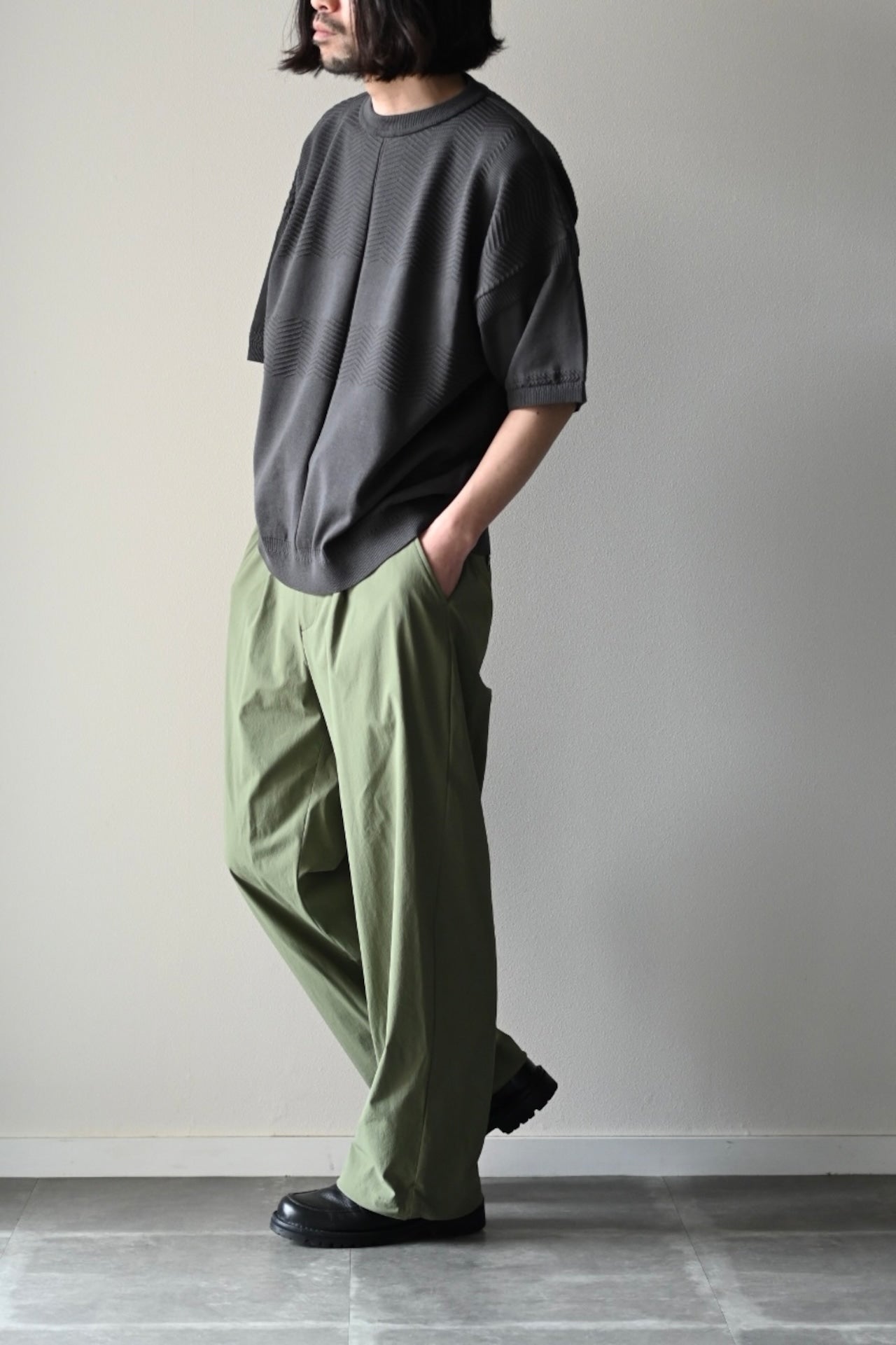 YASHIKI - Sogon Knit [CHARCOAL]