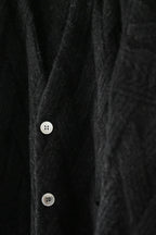 YASHIKI - Ochiba mohair Cardigan [BLACK]
