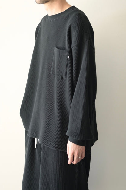 wonderland - Waffle L/S [BLACK]