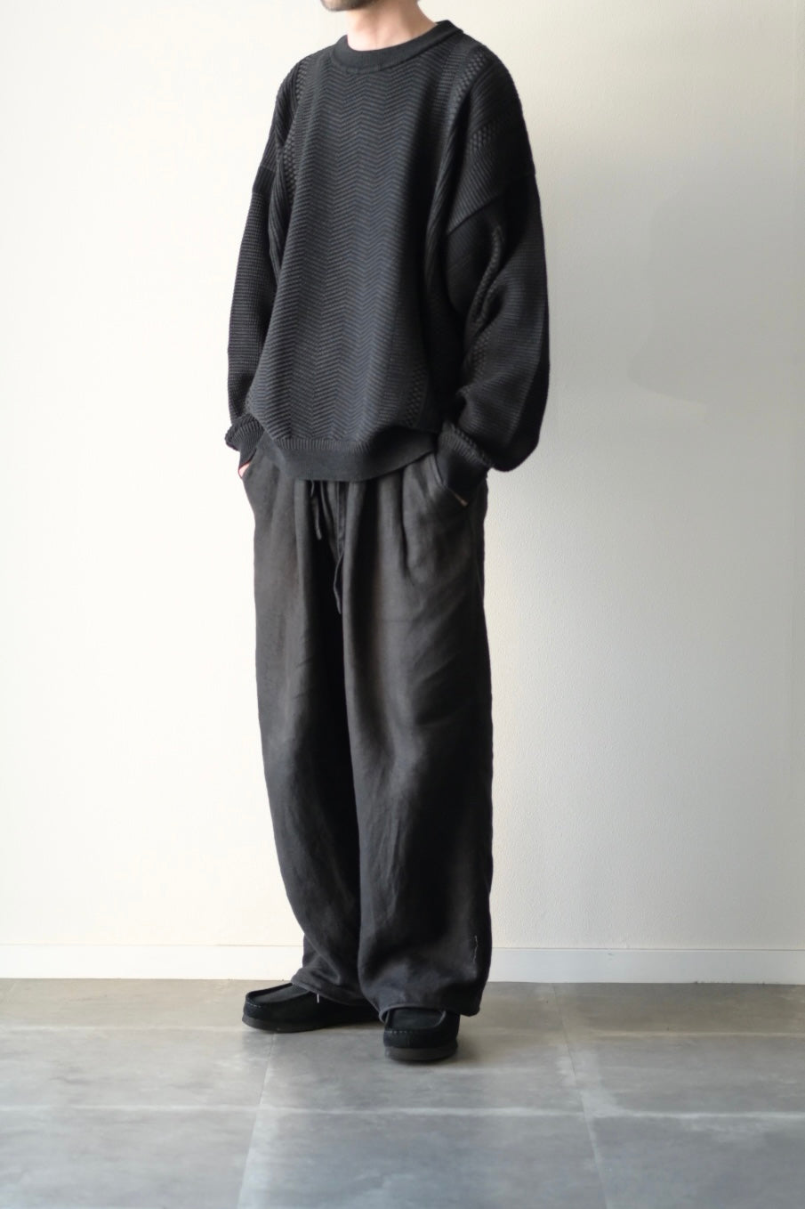 YASHIKI - Yunagi Knit [BLACK]