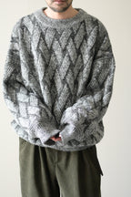 YASHIKI - Ochiba mohair Knit [MIX-GRAY]