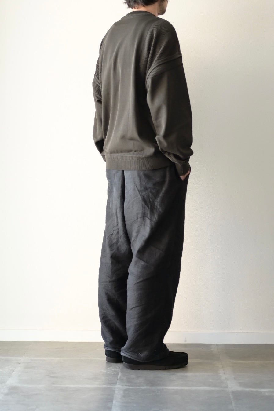YASHIKI - Akiyo Knit [DARK-OLIVE]