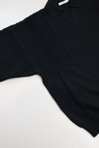 YASHIKI - Hatsuyuki Skipper Knit [BLACK]