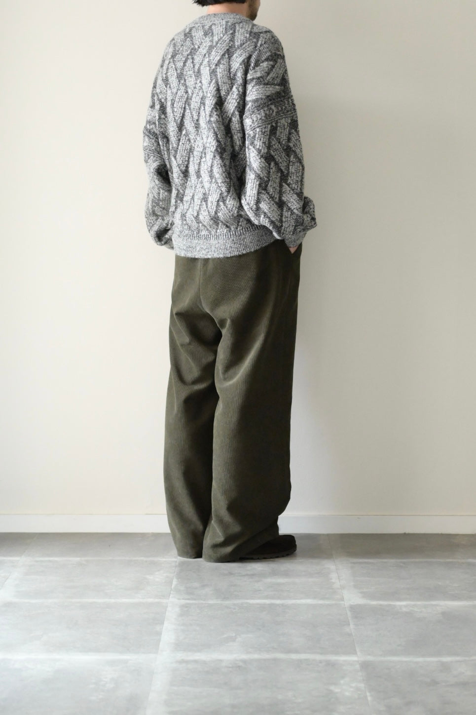 YASHIKI - Ochiba mohair Knit [MIX-GRAY]
