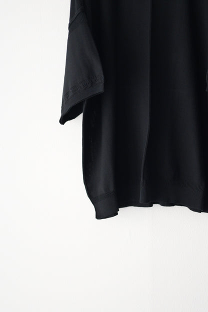 YASHIKI (ヤシキ) - Mebuki S/S Knit [BLACK]