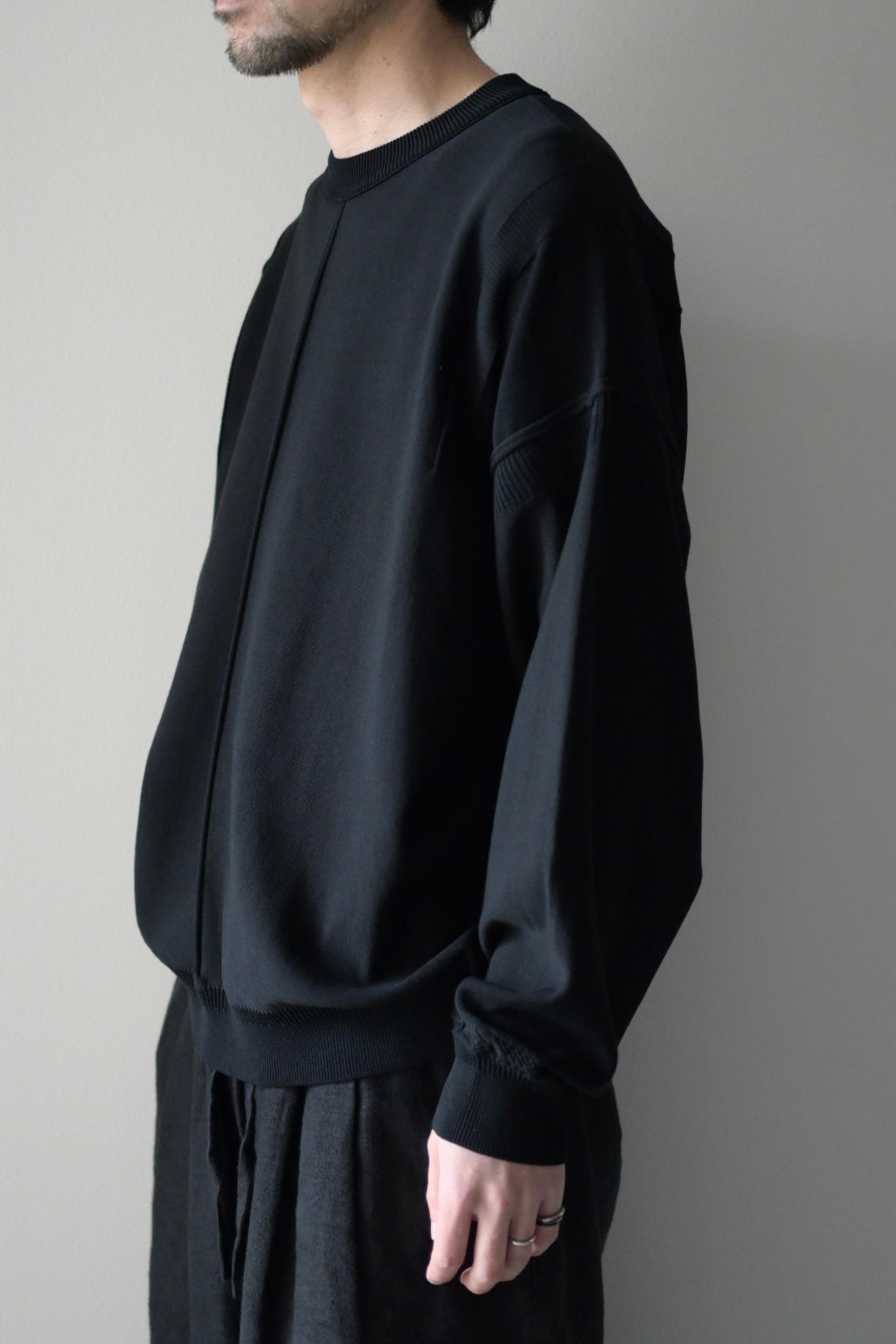 YASHIKI - Mebuki Knit [BLACK]