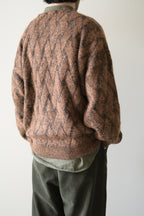 YASHIKI - Ochiba mohair Cardigan [ORANGE]