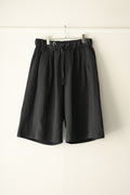 Blanc YM ブランワイエム Cotton Buggy Half Pants ブラック