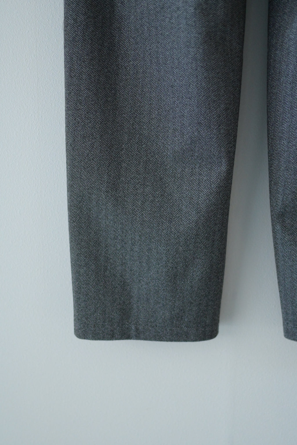 SAYATOMO - 2-Tack Herringbone Wide Slacks