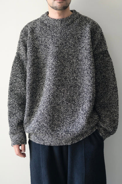 YASHIKI - Shusetsu Boucle Knit [MIX-GRAY]