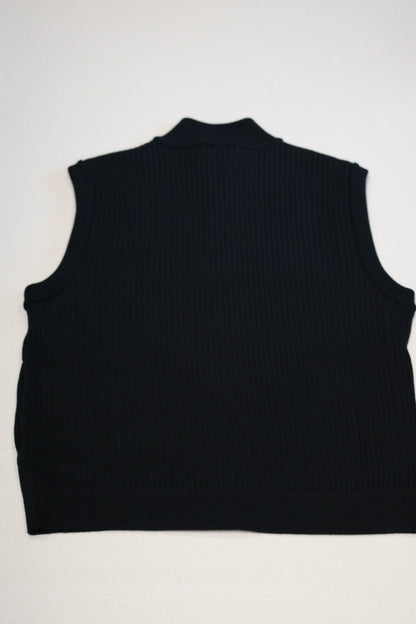 YASHIKI - Mizore Drivers Knit Vest [BLACK]