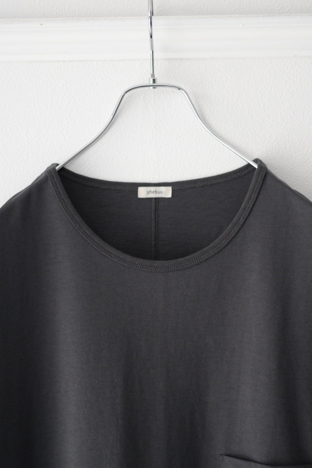 phebus (フィーバス) - COTTON JERSEY SLEEVELESS SHIRT [CHARCOAL]