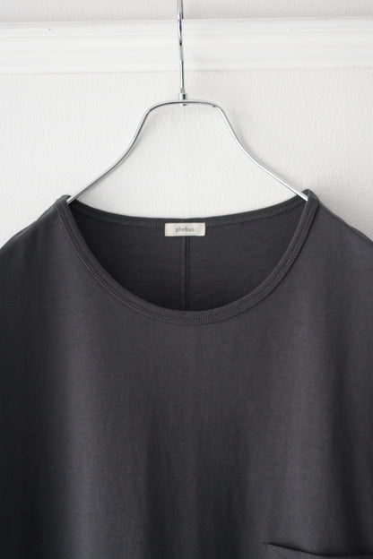 phebus (フィーバス) - COTTON JERSEY SLEEVELESS SHIRT [CHARCOAL]