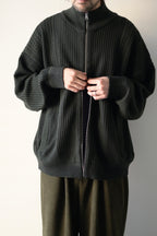 YASHIKI - Akiiro Drivers Knit [DARK-OLIVE]