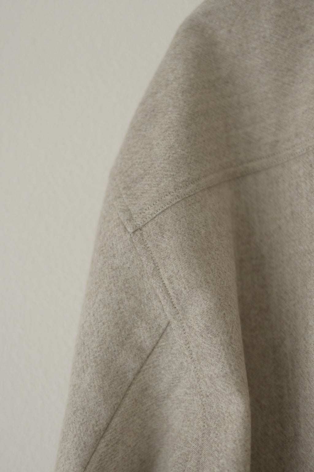 Yamauchi - Blue Fox x Yak x Wool Double Stitch Shirt