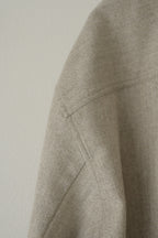 Yamauchi - Blue Fox x Yak x Wool Double Stitch Shirt