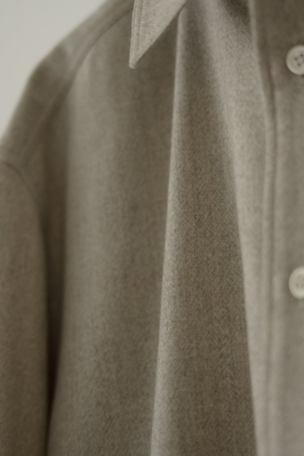 Yamauchi - Blue Fox x Yak x Wool Double Stitch Shirt