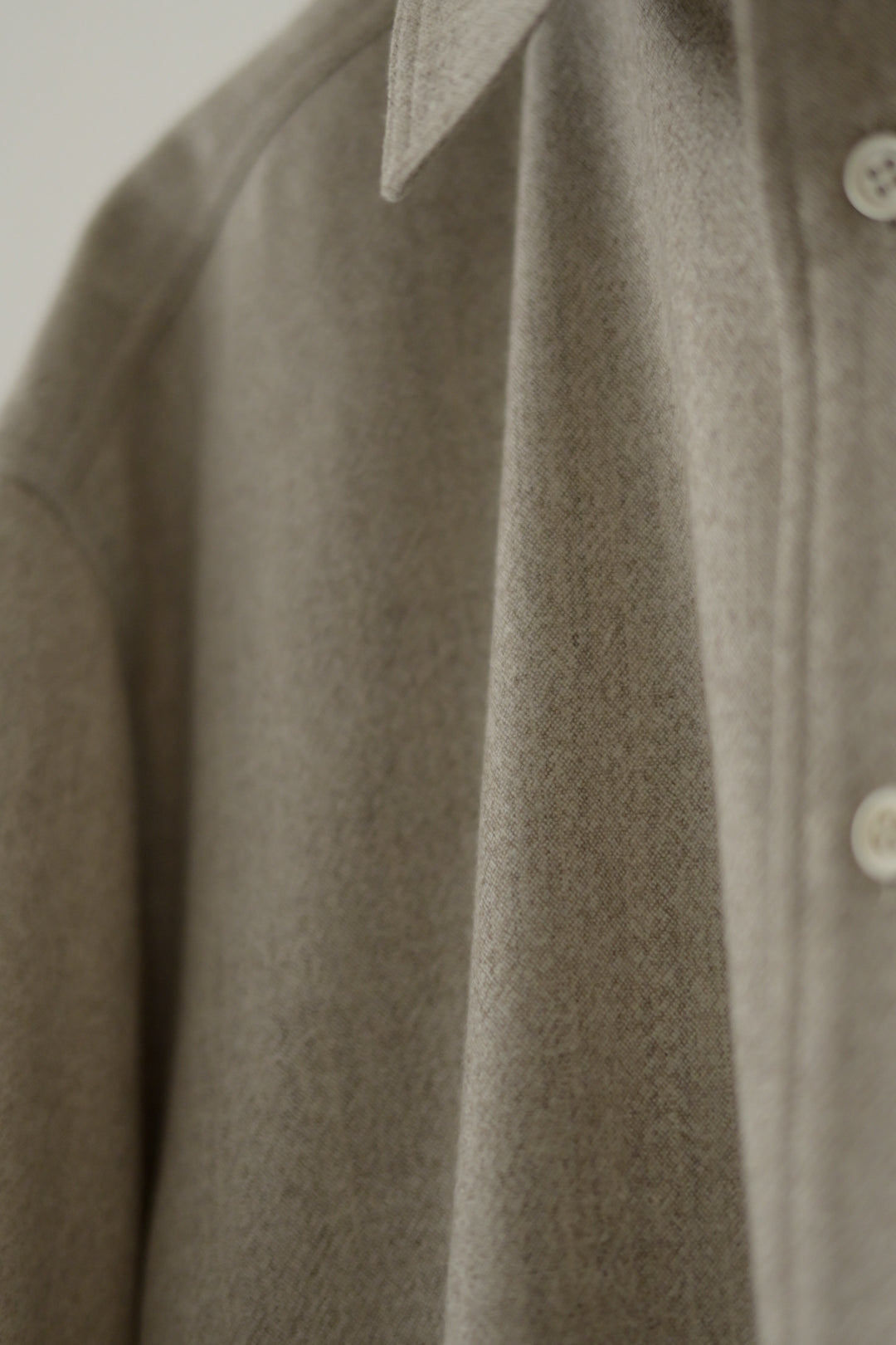 Yamauchi - Blue Fox x Yak x Wool Double Stitch Shirt