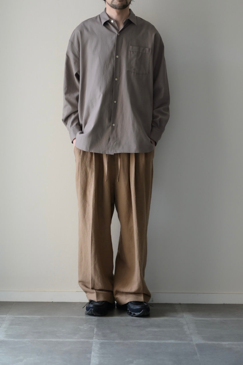 【大幅値下げ】Blanc YM   oxford  セットアップ Blanc YM ブランワイエム - Soft Oxford Wide Shirts 通販 | ワイド