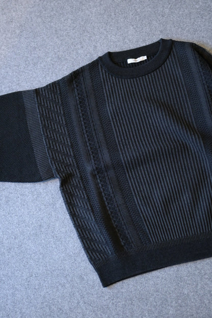 YASHIKI - Yukishiro Knit [BLACK]