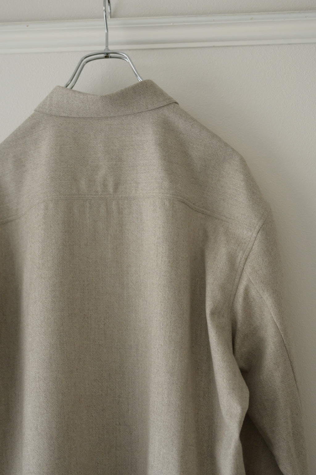 Yamauchi - Blue Fox x Yak x Wool Double Stitch Shirt
