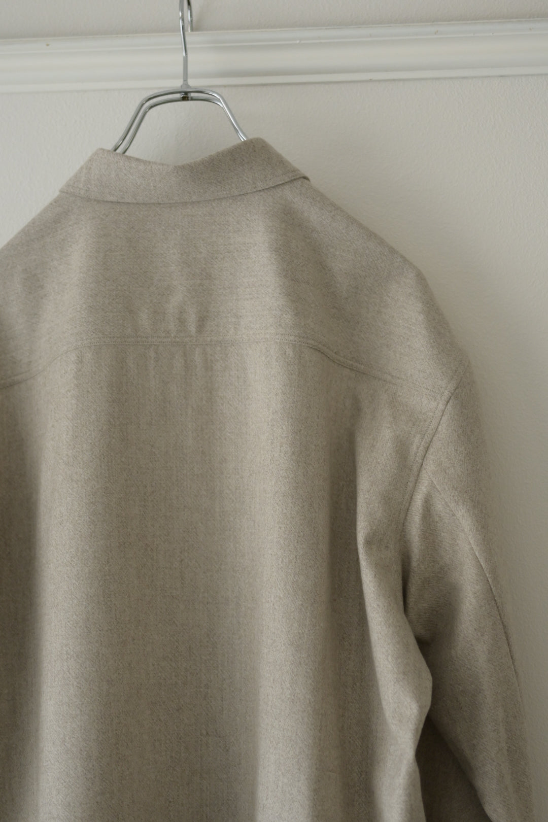 Yamauchi - Blue Fox x Yak x Wool Double Stitch Shirt