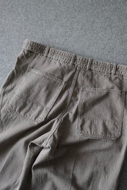 phebus - SULFUR DYE DENIM BELTED PANTS [GRAY]