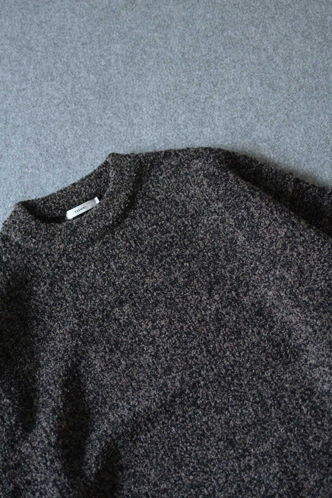 YASHIKI - Shusetsu Boucle Knit [BROWN]