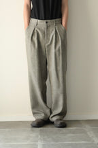 SAYATOMO  - 2-Tack Wide Trousers [GRAY]