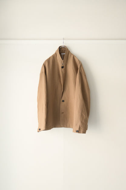 Blanc YM - Linen Silk Shirt JKT [BEIGE]