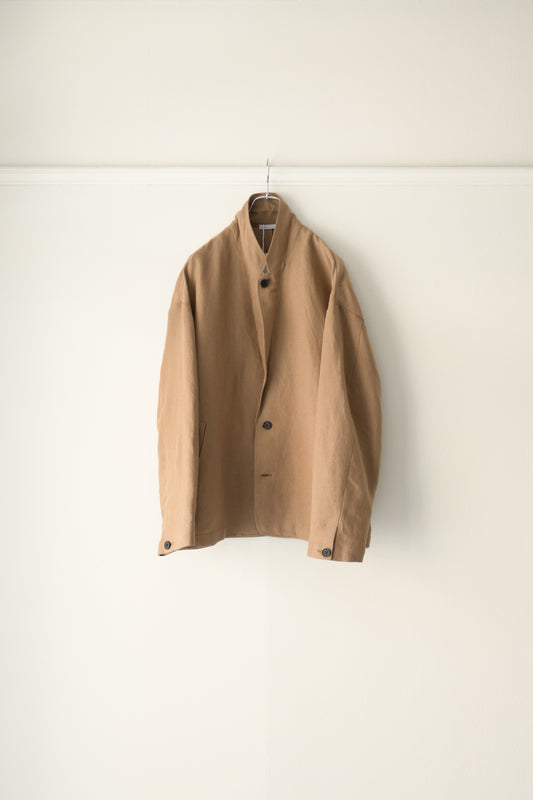 Blanc YM - Linen Silk Shirt JKT [BEIGE]