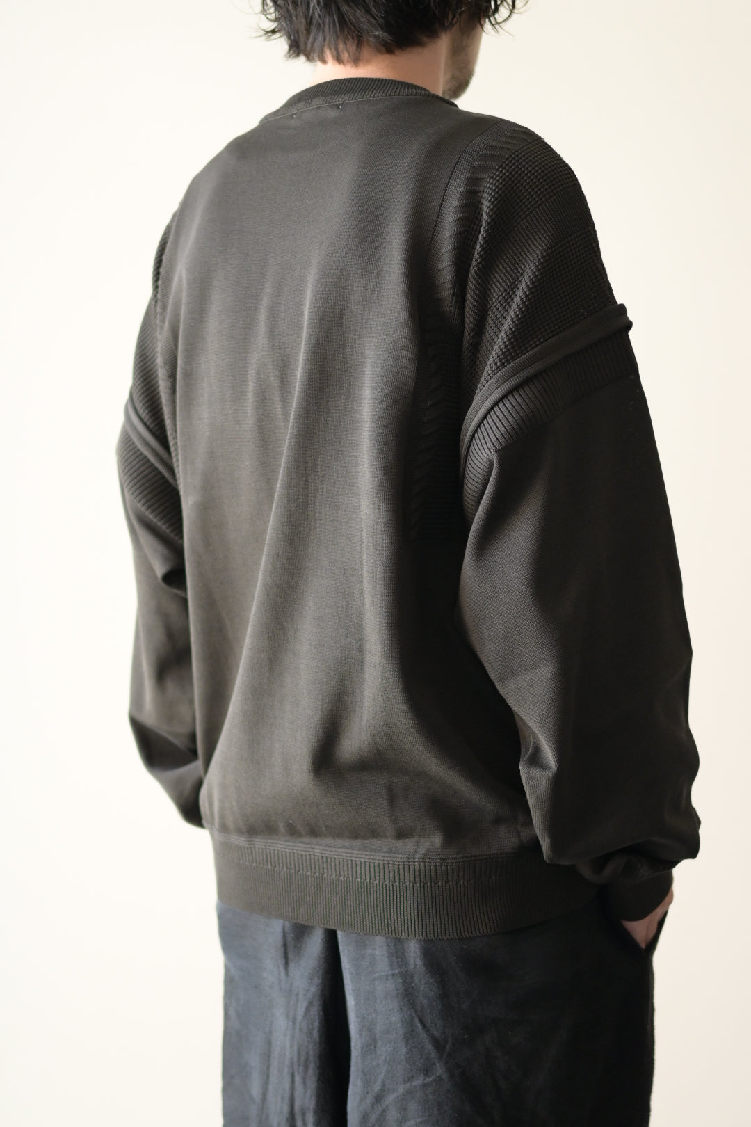 YASHIKI - Akiyo Knit [DARK-OLIVE]