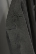 Yamauchi - Black dyed strong twist cotton voile cloth pajama shirt