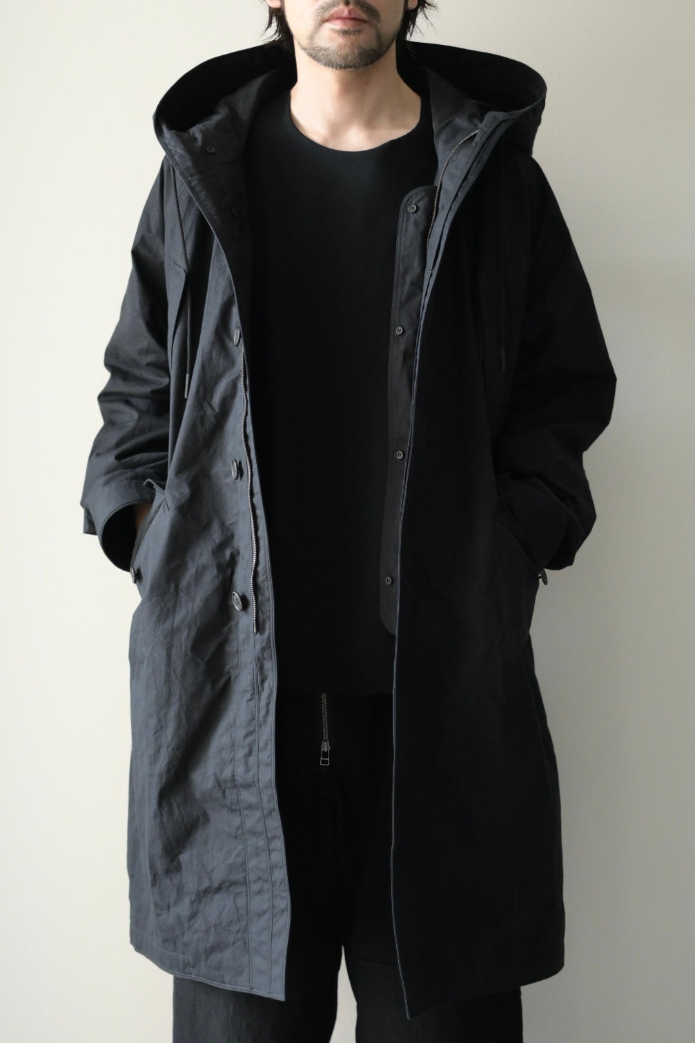 Yamauchi - Shield Cotton Cloth, 3way, Docking Military Coat