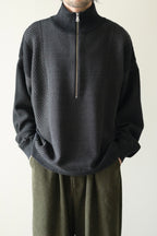 YASHIKI - Karita Half Zip Knit [BLACK]